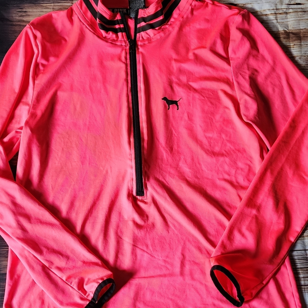 Pink Victoria Secret Ultimate half zip pullover